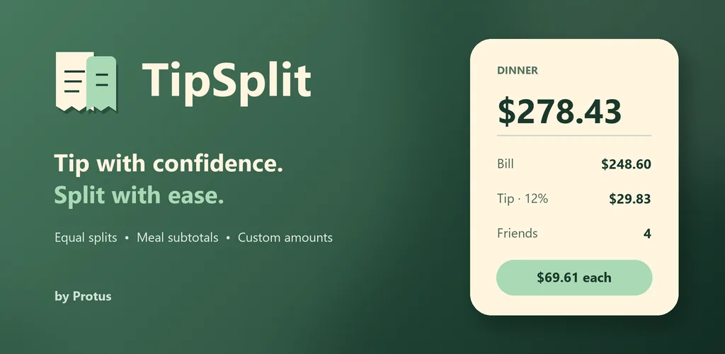 TipSplit — Tip with confidence. Split with ease.